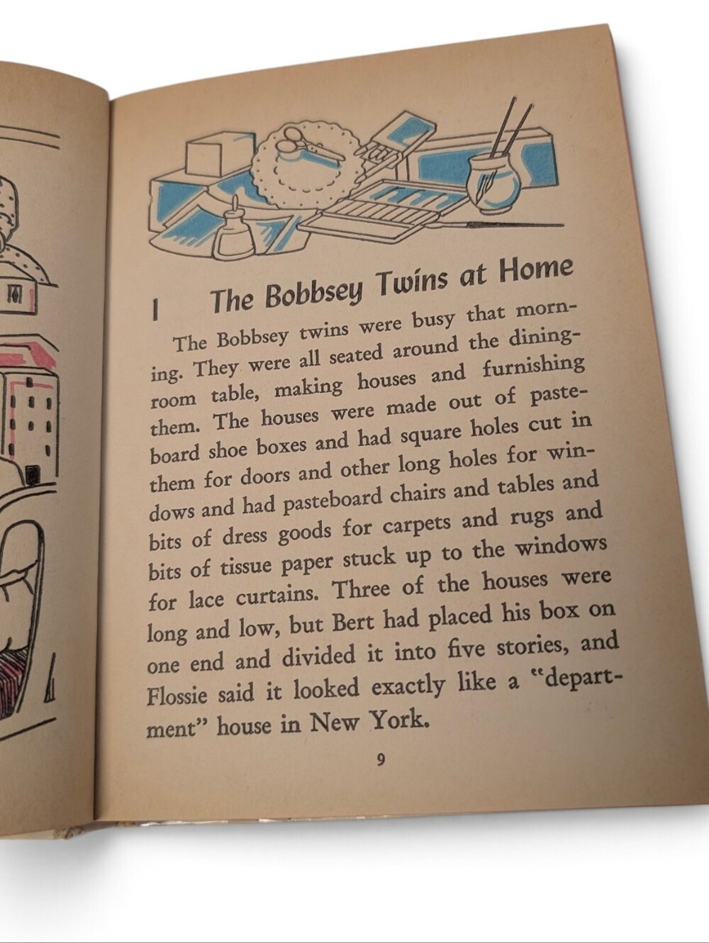 VINTAGE Bobbsey Twins Hardcover Book Classic Childrens Illustrated Red Green Tan - Picture 5 of 10